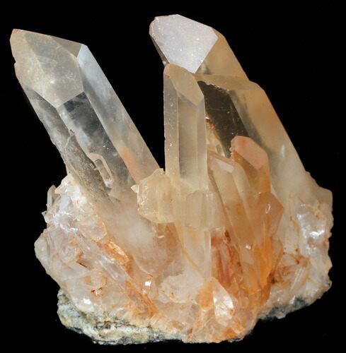 Tangerine Quartz Crystal Cluster - Madagascar #38958
